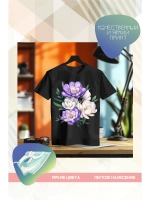 Термонаклейка на одежду, термопринт Цветок