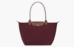 Longchamp Le Pliage Original Recycled Canvas L Tote Bag "Burgundy"