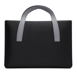 Ручная сумка из искусственной кожи черного цвета для ноутбука или планшета до 16 дюймов, серия AURA Series Handbag от Dux Ducis