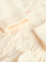 Вязаный кардиган и брюки в комплекте для девочек Next AW7-040, Белый