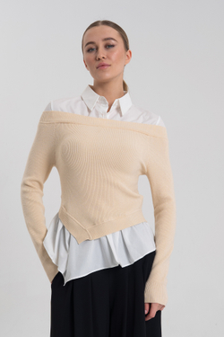 Джемпер с рубашкой J-Clair