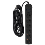 Сетевой фильтр Ippon BK-6-EU-5-10-B, 5м, черный