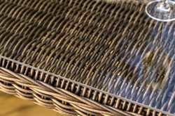 "Амароне" обеденная группа из искусственного ротанга на 6 персон, цвет коричневый