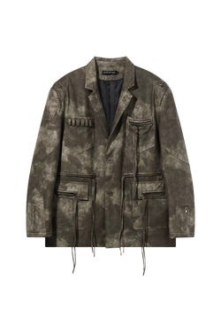 Пиджак BLIND Multifunctional Leather Blazer