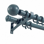 Карниз алюминиевый для штор, Однорядный Двухрядный, крючковый