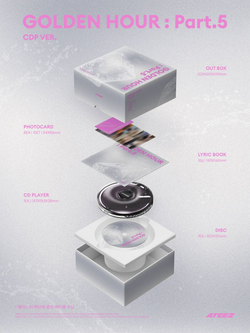 (ПРЕДЗАКАЗ) Альбом ATEEZ - GOLDEN HOUR : PART.5 14th Mini Album CDP Version