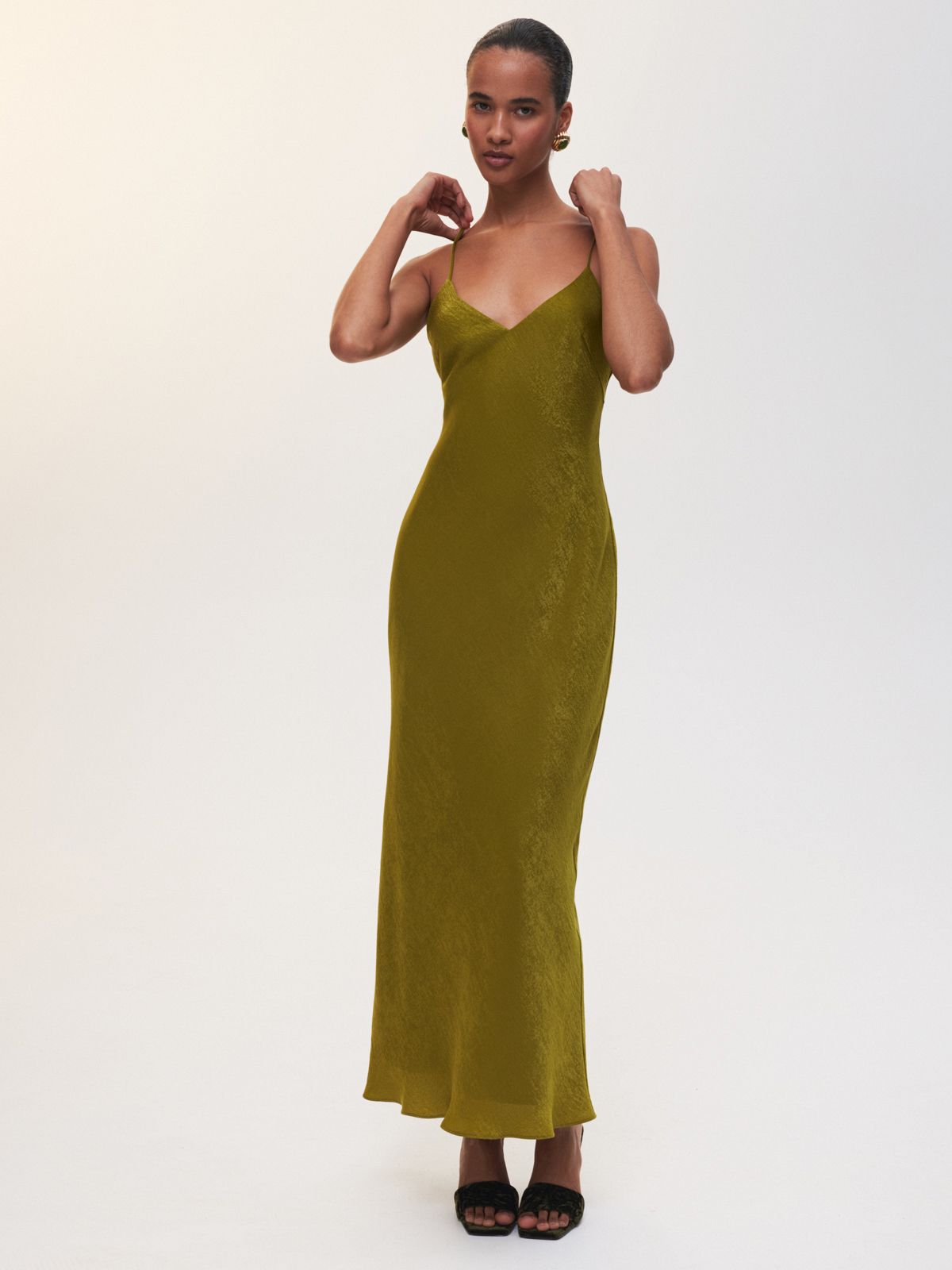 Струящееся платье Olive Moon