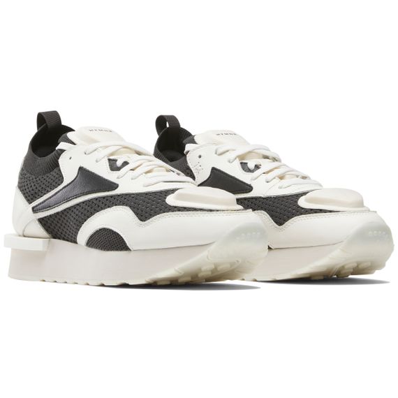 Кроссовки reebok Бежевые Низкие Белые/Черный Унисекс