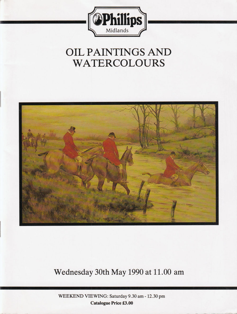 Каталог аукциона Phillips, Масляная живопись и акварели от 30 мая 1990 года