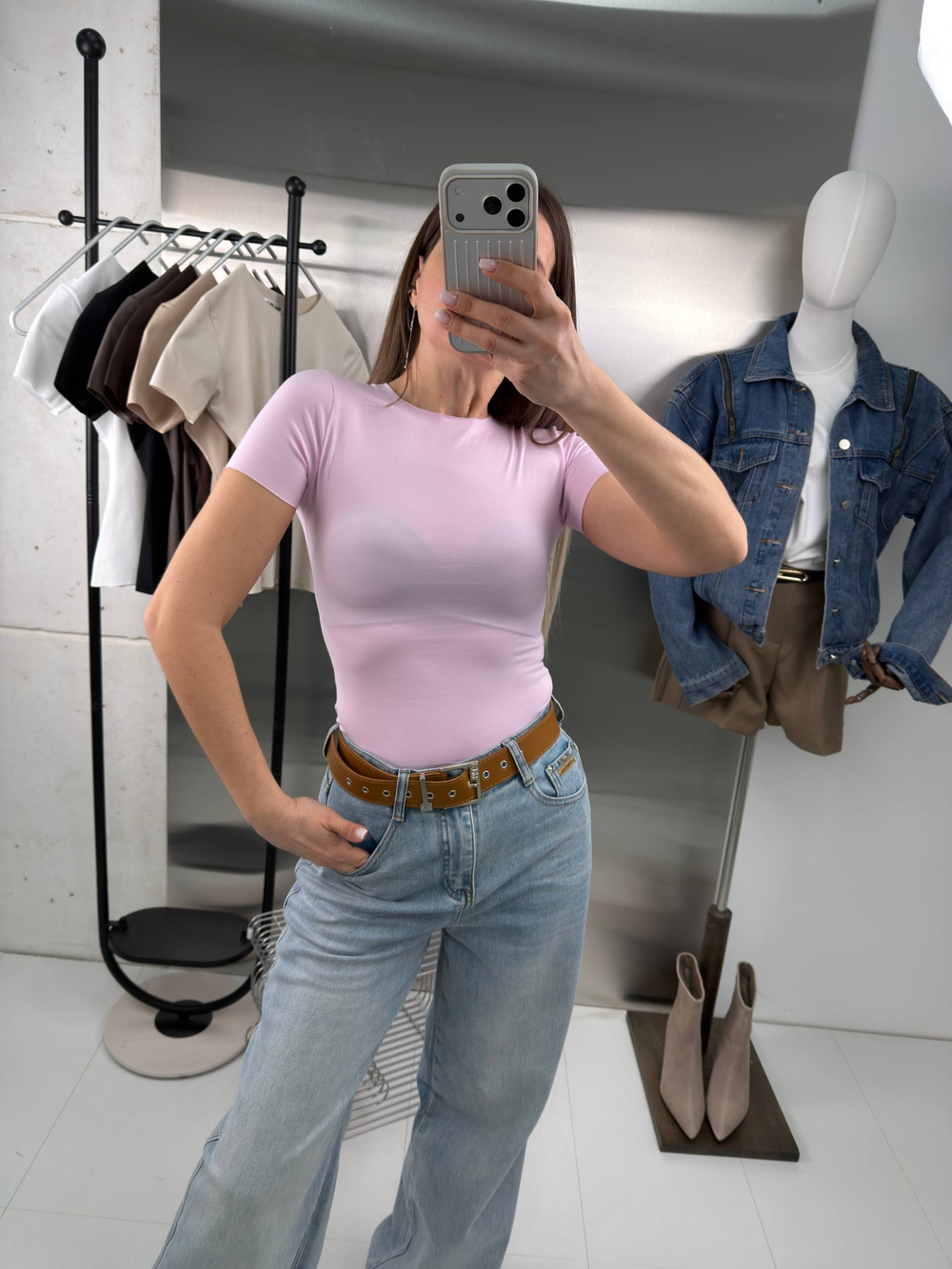 Футболка женская арт. 016 цвет "розовый"