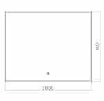 Зеркало Azario Алмина 100 см ФР-00002158 с подсветкой