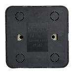 Переключатель открытой установки 1-клавишный, STEKKER, 250В, 10А, IP20, серия София, черный, MSW10-12-02 49387