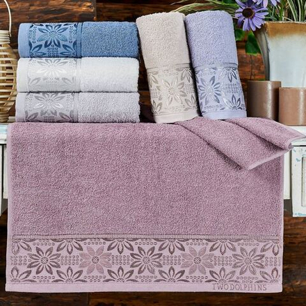 Полотенце махровое "АВТ. KALUGA" TWO DOLPHINS, 100% хлопок, Турция.