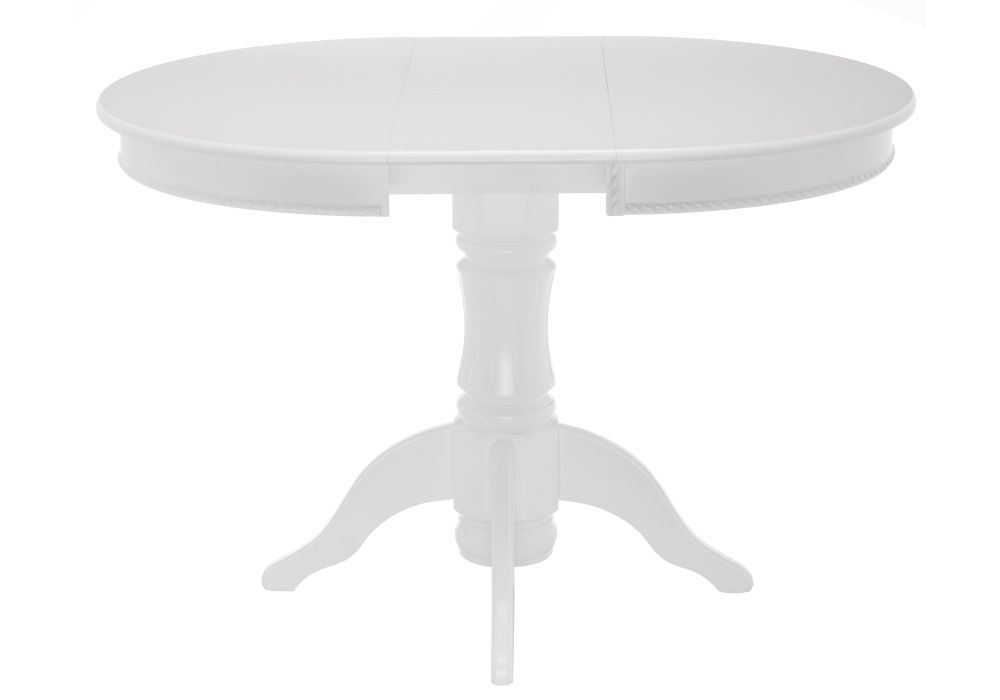 Деревянный стол Павия 90(120)х90х80 белый