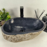 Раковина из речного камня RS-64927 47*33*16 0856