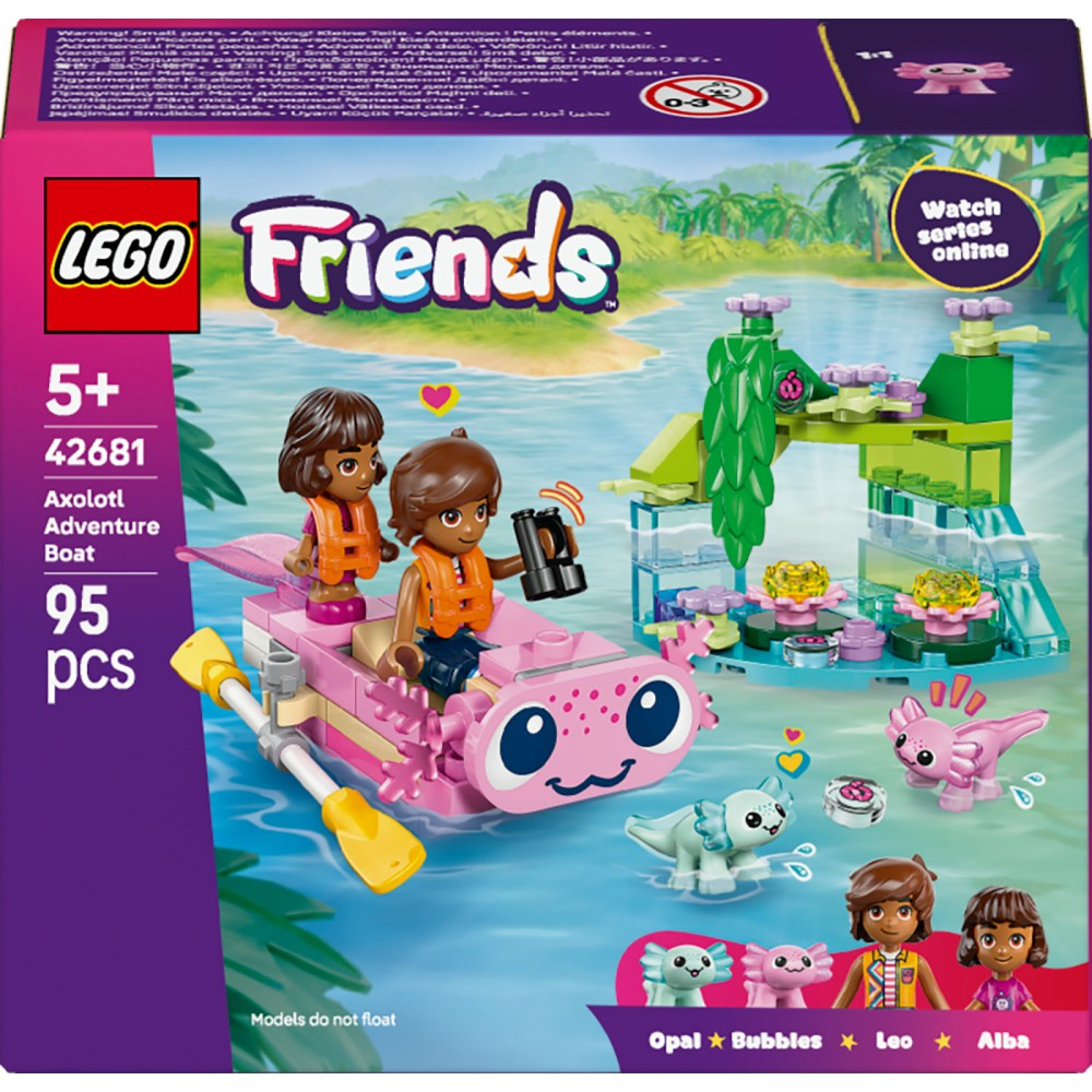 LEGO Friends - Приключение на лодке с ахсолотлями 42681