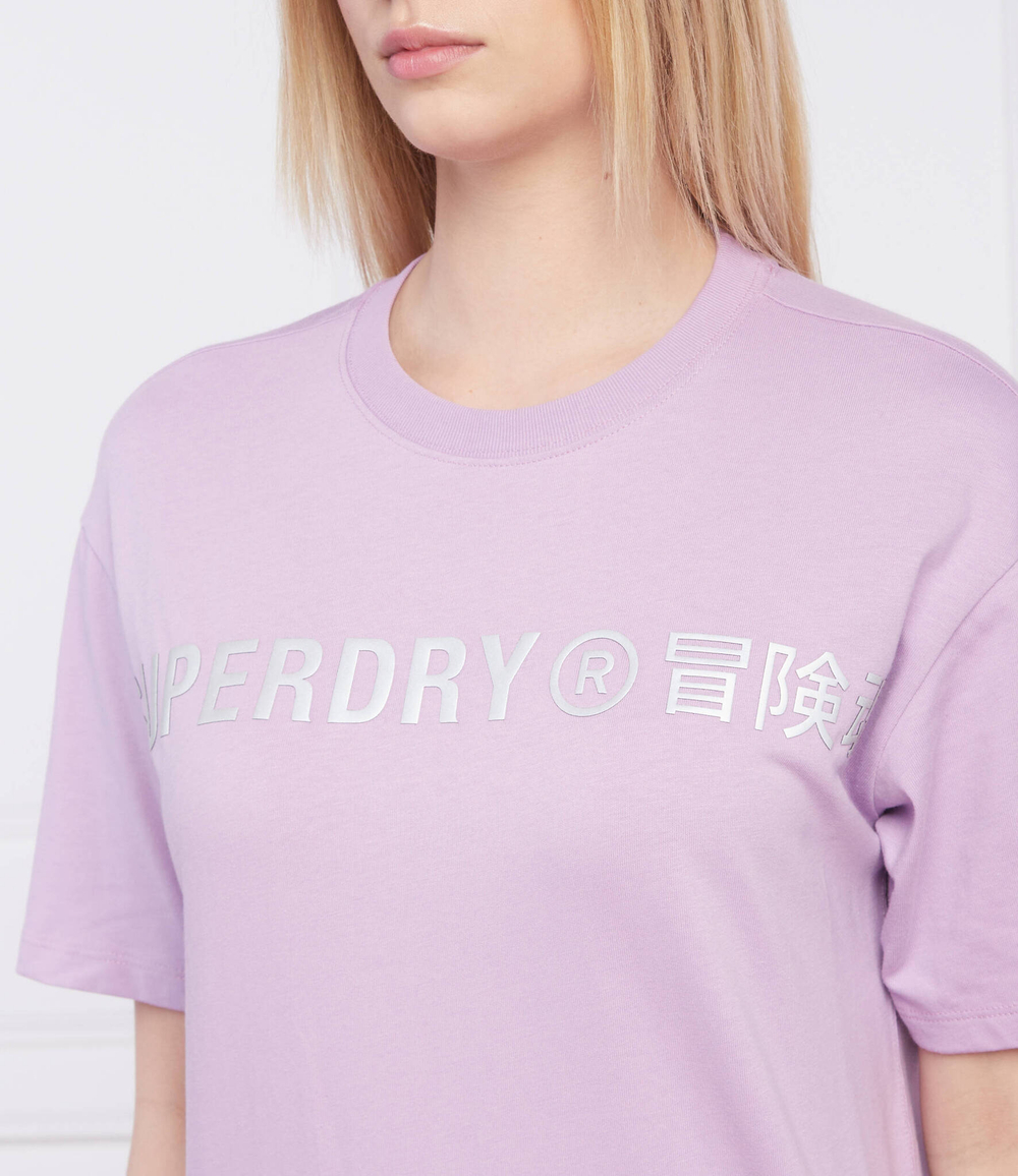 футболка linear Superdry - фиолетовый(W1010830A)