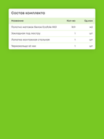 Матовый натяжной потолок 18.9 м2