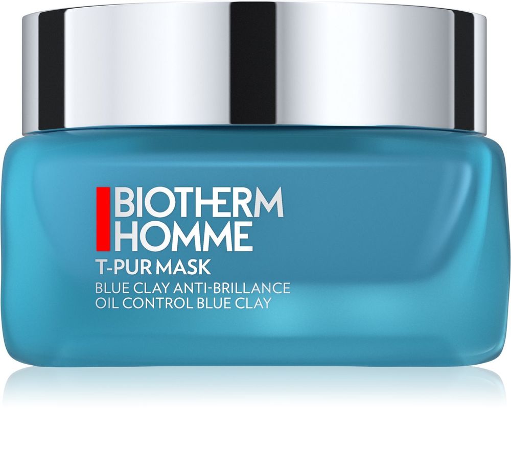 Biotherm Homme T - Pur Blue Face Clay очищающая маска для увлажнения кожи и сужения пор