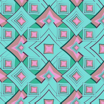 Геометрия - цветные ромбы