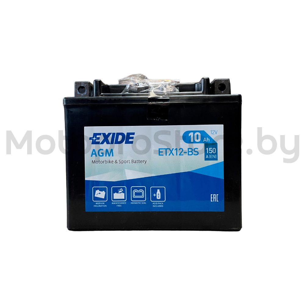 Аккумуляторная батарея EXIDE ETX12-BS 12V 10Ah 150A(EN)