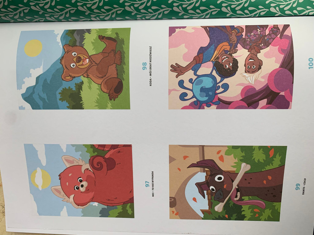 Раскраска по номерам Coloriages mystres Disney - официальное польское издание. Цвета природы.