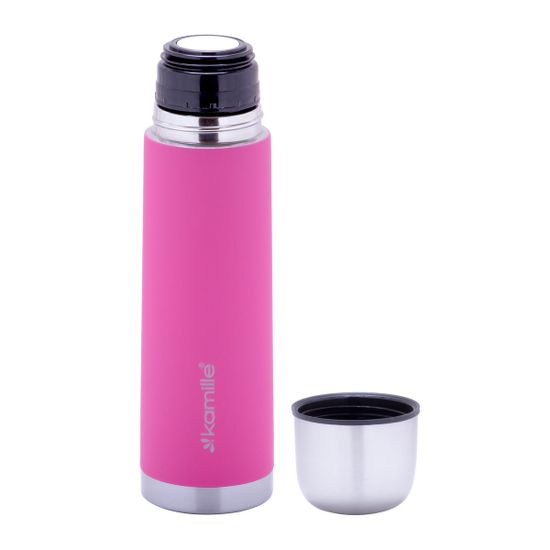 Термос 500 мл. из нержавеющей стали Kamille KM-2001A с прорезиненным покрытием