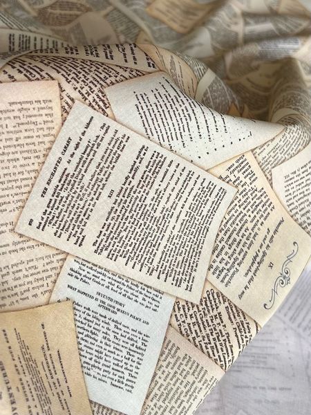 КНИЖНЫЕ СТРАНИЦЫ - 100% хлопок 5