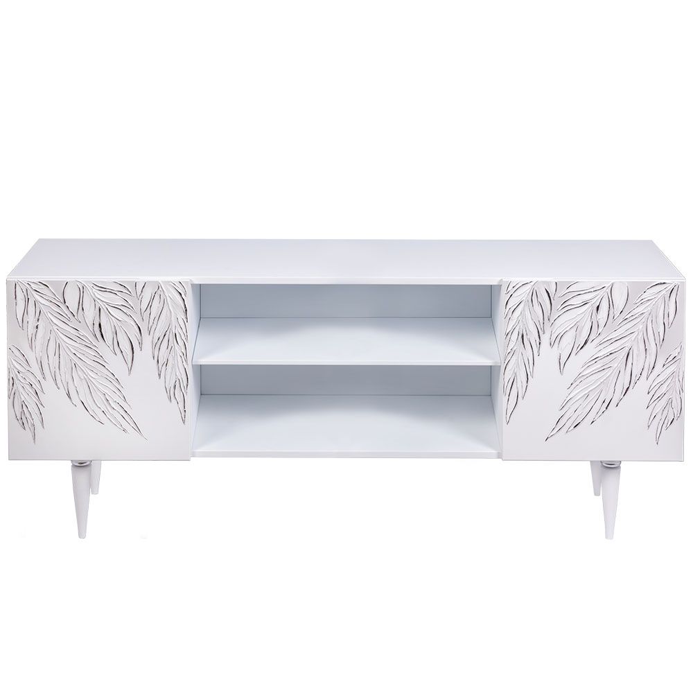 Тумба под ТВ Тропик 155см Классик Айс Сильвер