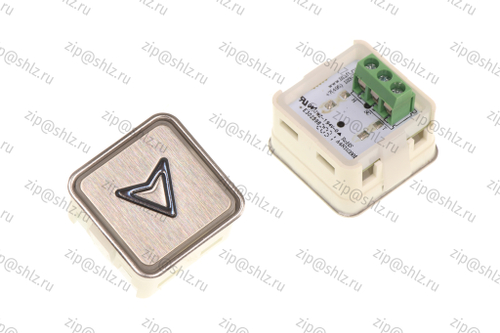 Кнопка (кнопочный модуль) KA302-D-R-ARR "Стрелка", квадратная, динамическая красная подсветка.