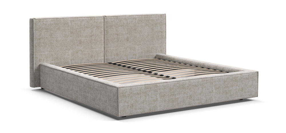 Норд Кровать+ПМ 160 Шенилл Смарт Кварц