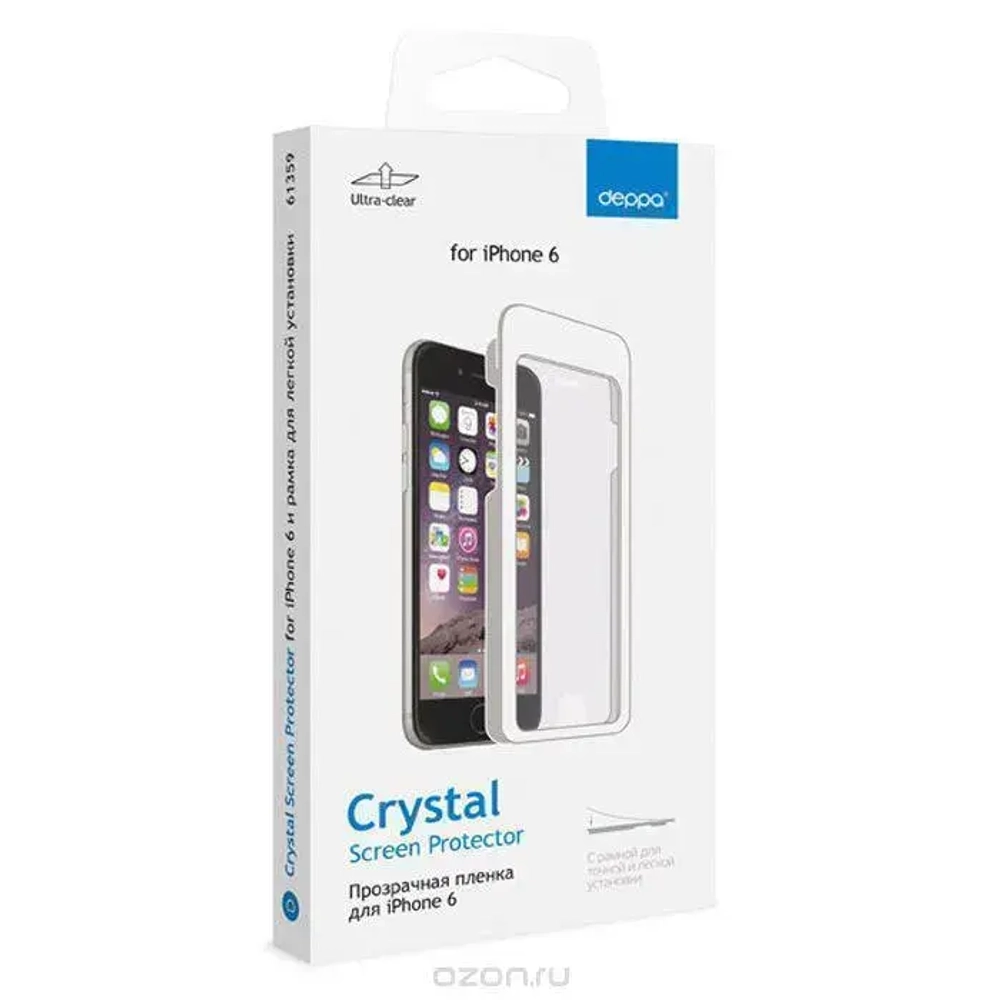 Защитная пленка Deppa (61414) для Apple iPhone 6/6S на всю поверхность экрана