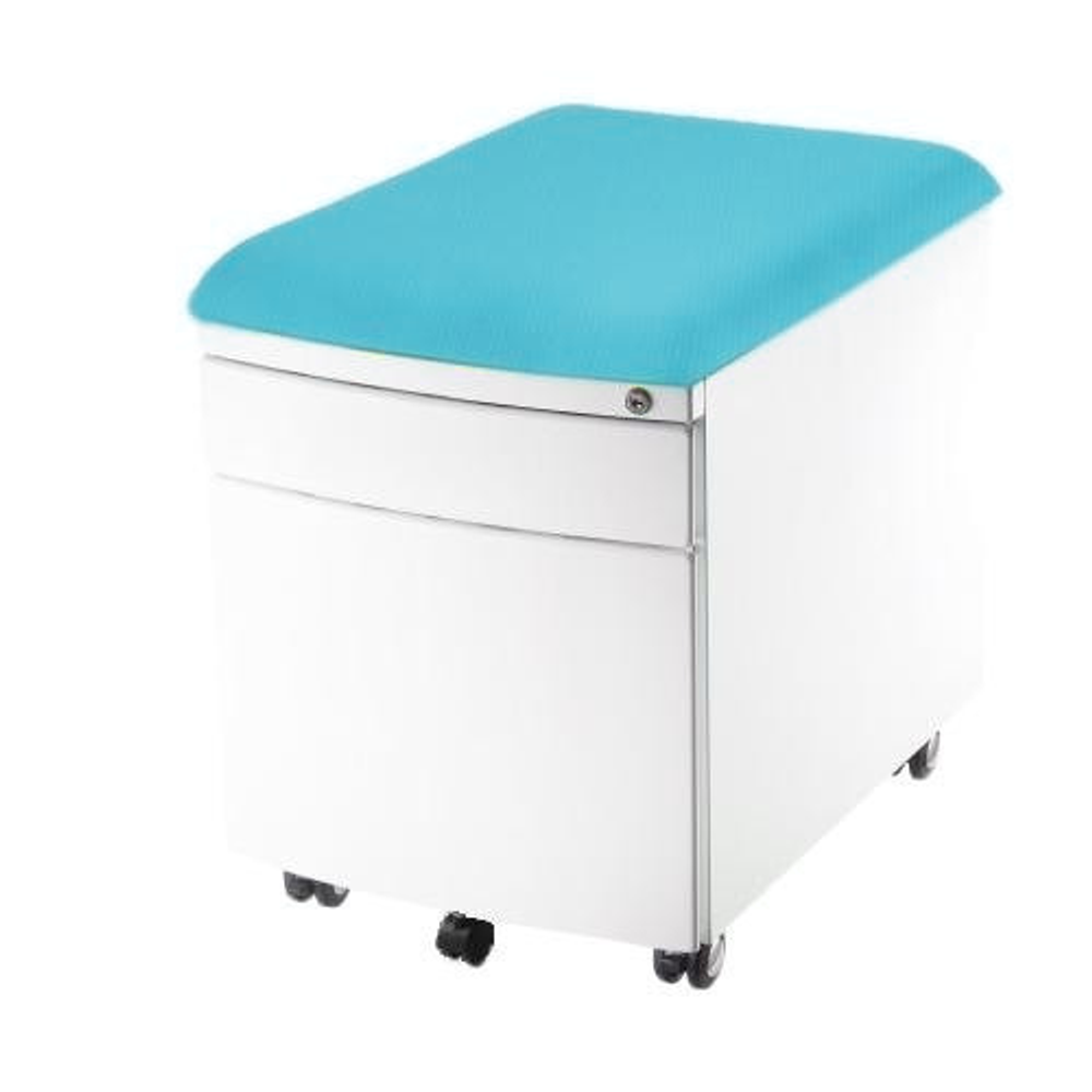 Тумба Comf-Pro на колёсиках с 2 ящиками и пуфом (A/C-PURE)