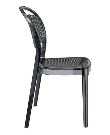 Стул Bee прозрачный серый