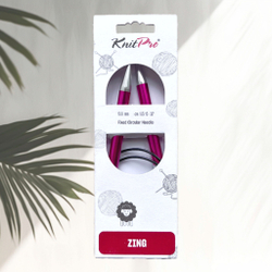 Спицы круговые Zing, 8мм/80см, KnitPro,(47136)