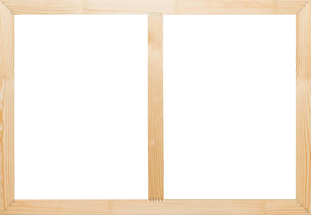 Глухой подрамник 50x75 см. (с перекладиной) сеч. 40х18 мм. (10 штук)