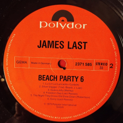 Винтажная виниловая пластинка LP James Last Company Beachparty 6 (Germany 1975)