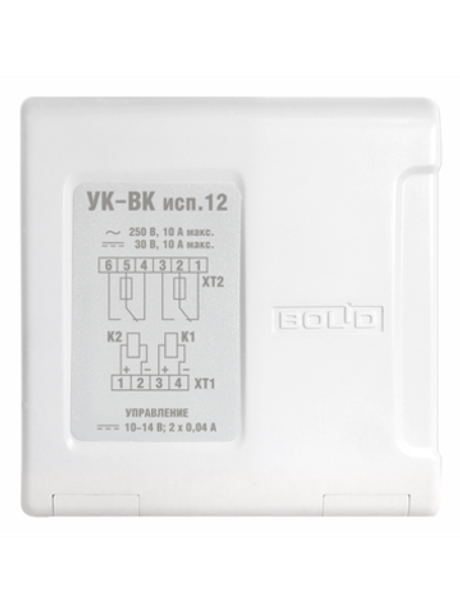 УК-ВК исп.12  Релейный усилитель на два канала. На Переключение. Входное напряжение 12 В. ток – 40 м