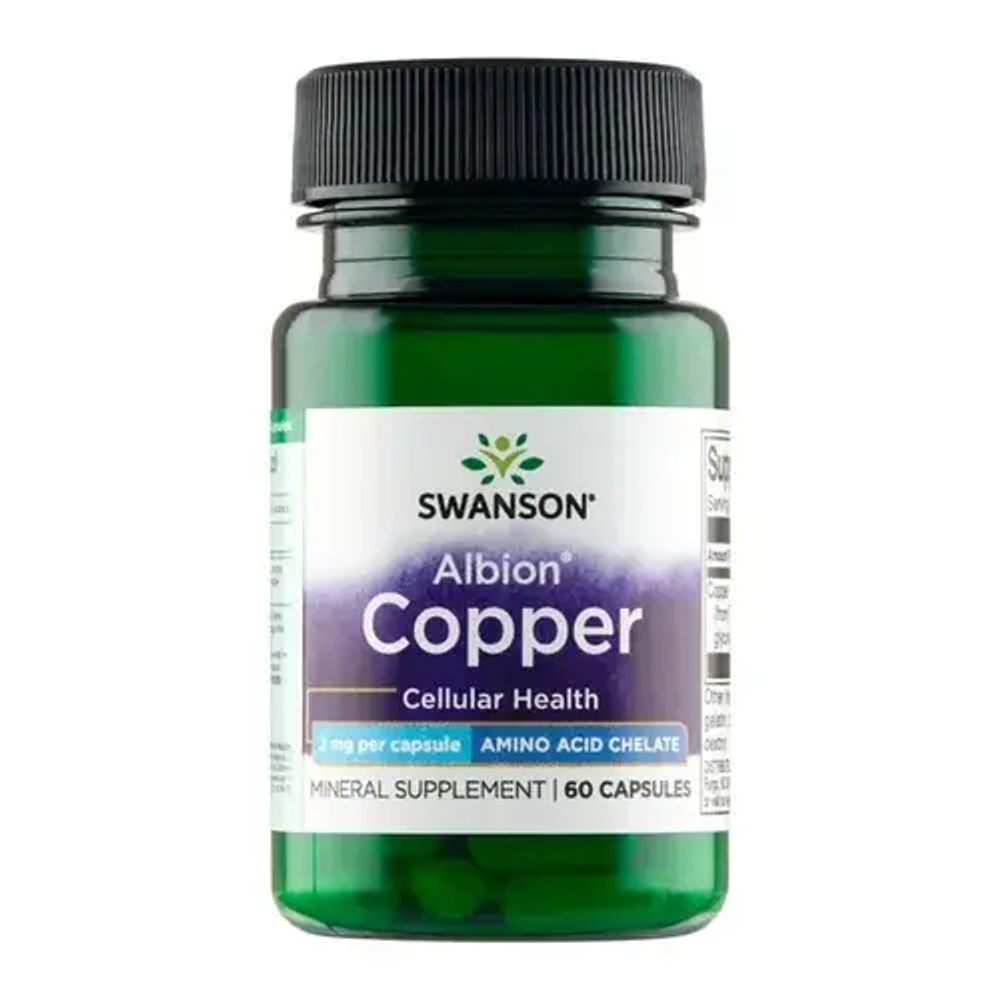 Swanson Albion Copper Chelate 2 mg - 60 капсул