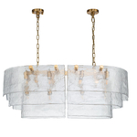 Люстра подвесная Belfast Erskine 22352 / 1000 / 12 GL CL Золотой / Стекло