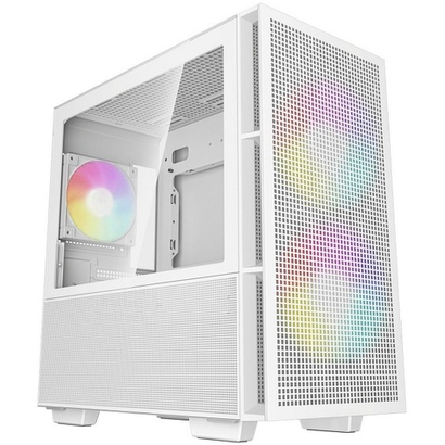 Корпус Mini-Tower DeepСool CH360 WH TG ARGB, Micro-ATX, белый (R-CH360-WHAPE3-G-1)