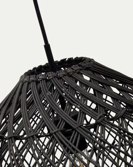 Абажур Domitila, черный ротанг, Ø44х52 см