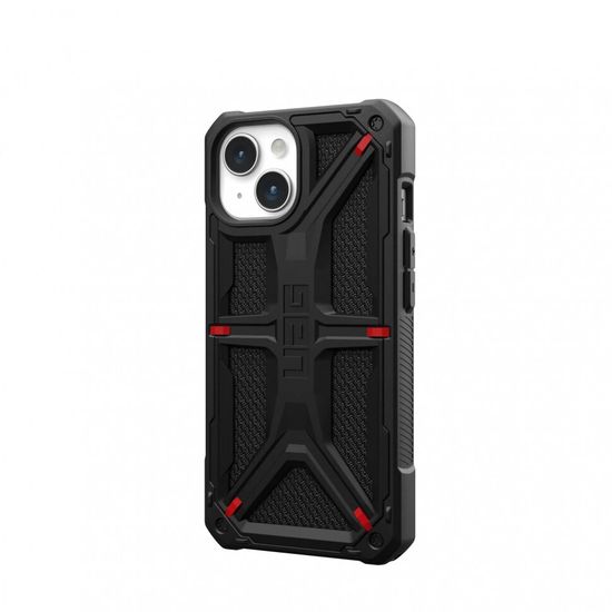 Чехол Uag Monarch для iPhone 15 6.1", цвет черный (Kevlar-Black)