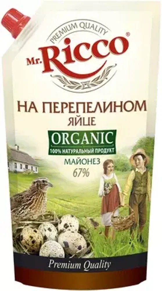 Майонез Мистер Рикко Organic переп.яйцо 400г
