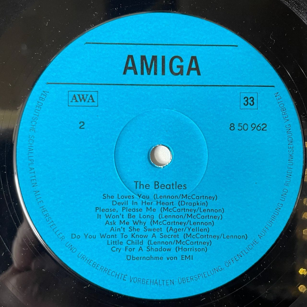Винтажная виниловая пластинка LP The Beatles (ГДР 1983)