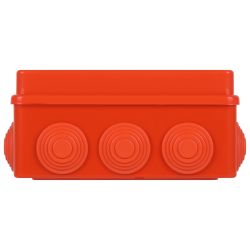 Распаячная коробка ЭРА KORv-150-110-70-10g-OR-FR ОП огнестойкая 150х110х70мм оранжевая с гермовводами 10 вх. IP55