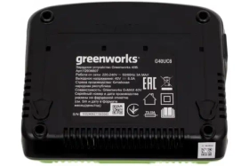 Быстрое зарядное устройство для 2-х аккумуляторов 40V GreenWorks 2938807