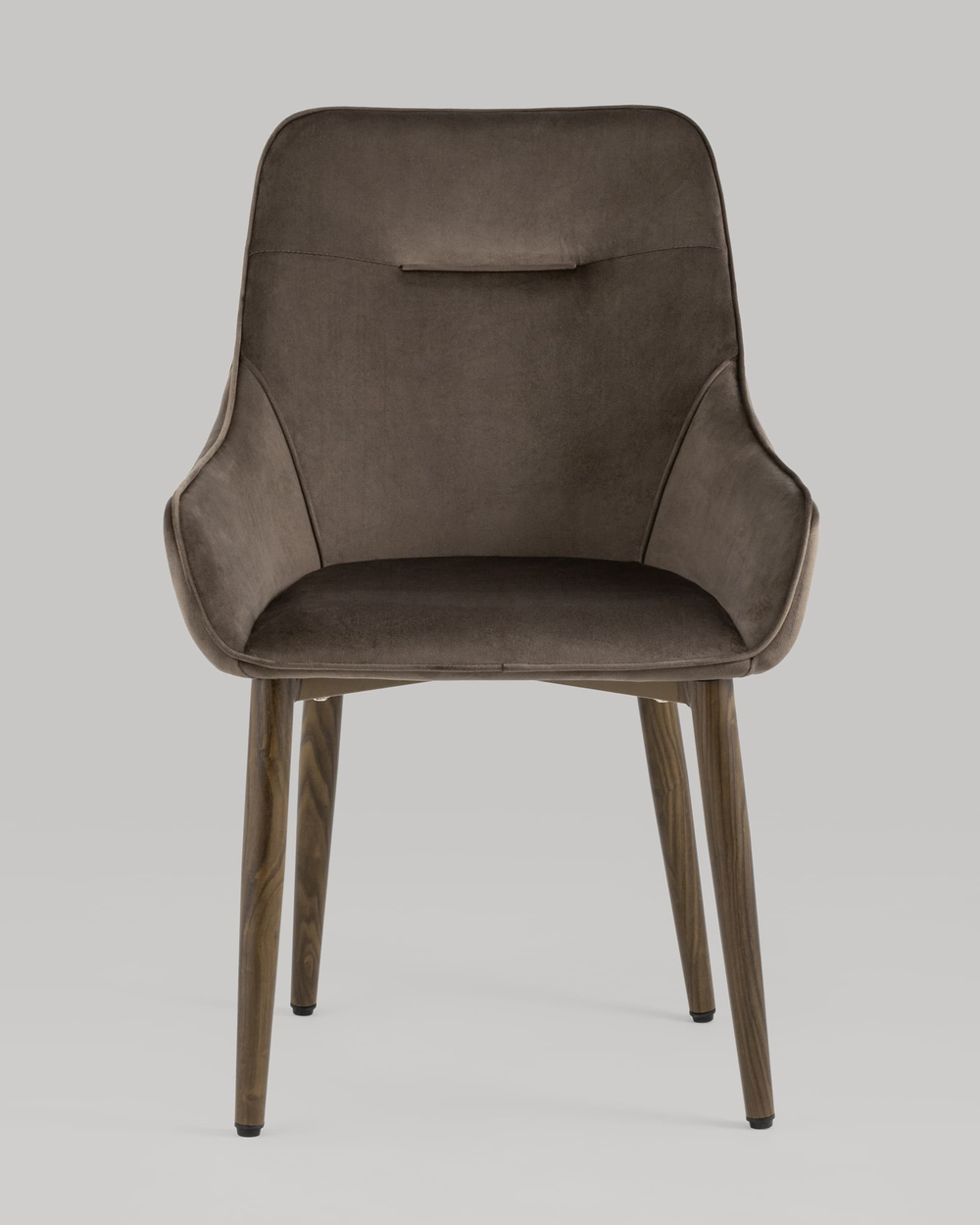 Стул Диана велюр коричневый