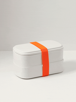 Ланч-бокс с приборами Food Time, 1 л, молочный