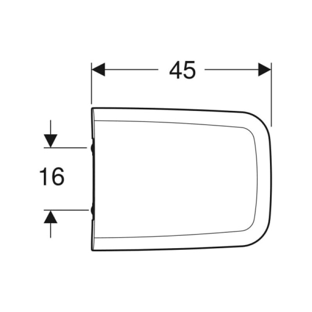 Сиденье для унитаза Geberit iCon Square 500.837.01.1, с крышкой, микролифт, белое